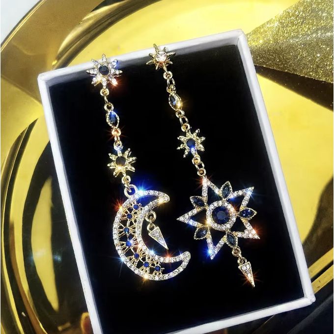 Asymmetric Star Earrings Women Long Tassel Earring